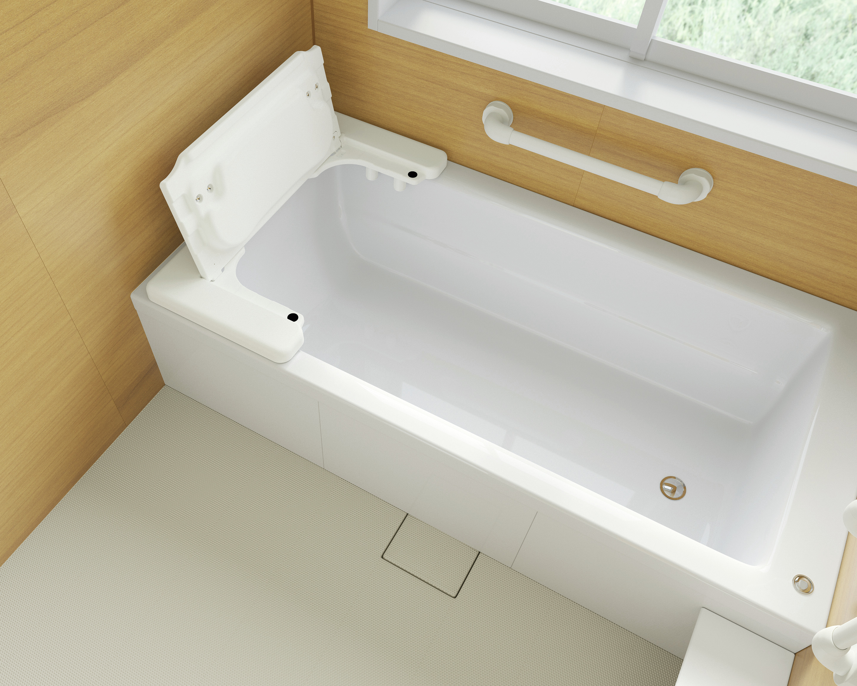 入浴介助の負担を軽減！バスボード“はねあげくん”発売 一人でも安全に