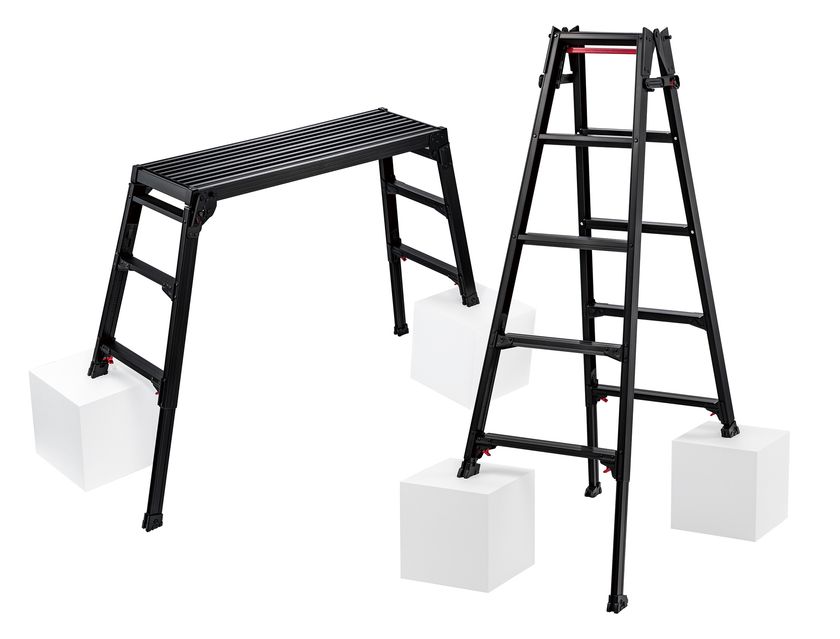脚立・足場台に“染まらない「黒」で存在感を放つ” 新シリーズ「BLACK