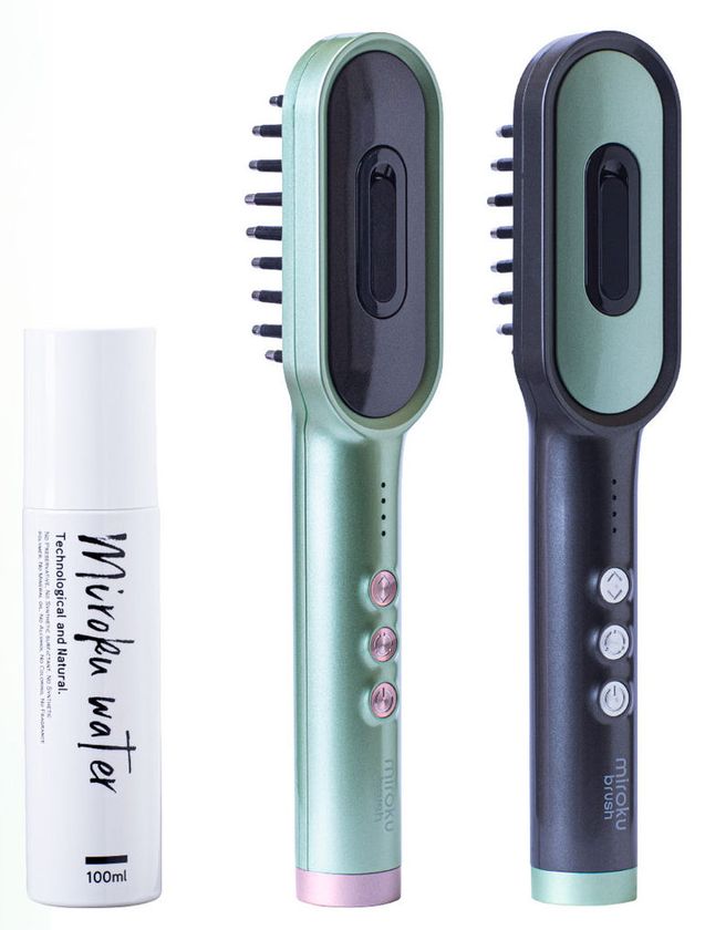 フェイス・ネック・デコルテを1本でケアできる EMS美顔器『miroku