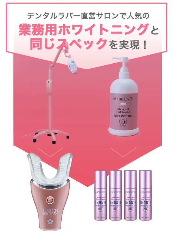 業務用パワーの家庭用ホワイトニング器、9/30新発売！ 歯科医開発で