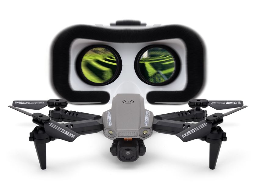 スマホ用VRゴーグル付きでパイロット視点で楽しめる 小型ドローン