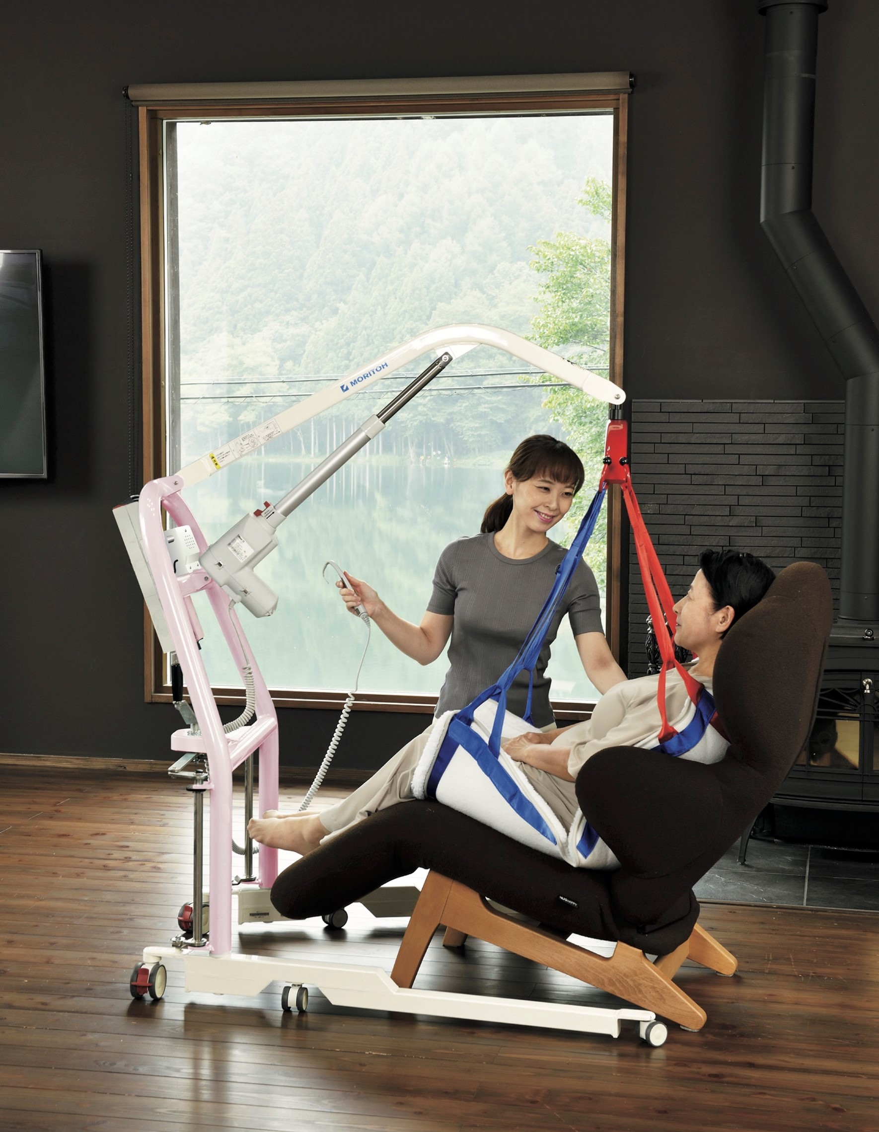 介護リフトつるべーY6セット Li-PINK Safety Robo プラネット福祉用具