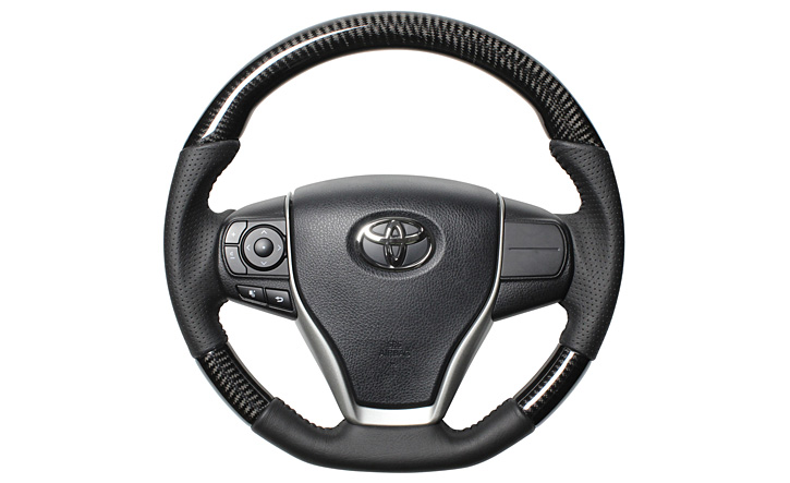 ノア・ヴォクシー80系用カーボンコンビステアリング REAL(レアル