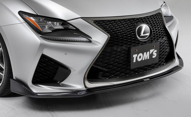 レクサスRCF(USC10前期)用フロントスポイラー TOM'S(トムス)エアロ