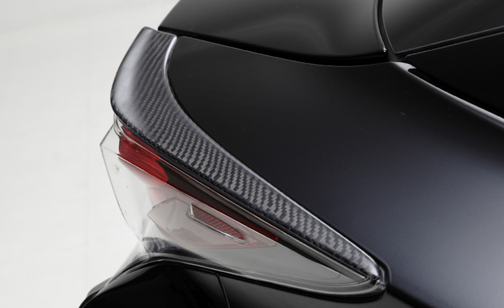 プリウス50系前期用テールランプフィン LX-MODE(LXモード)エアロ