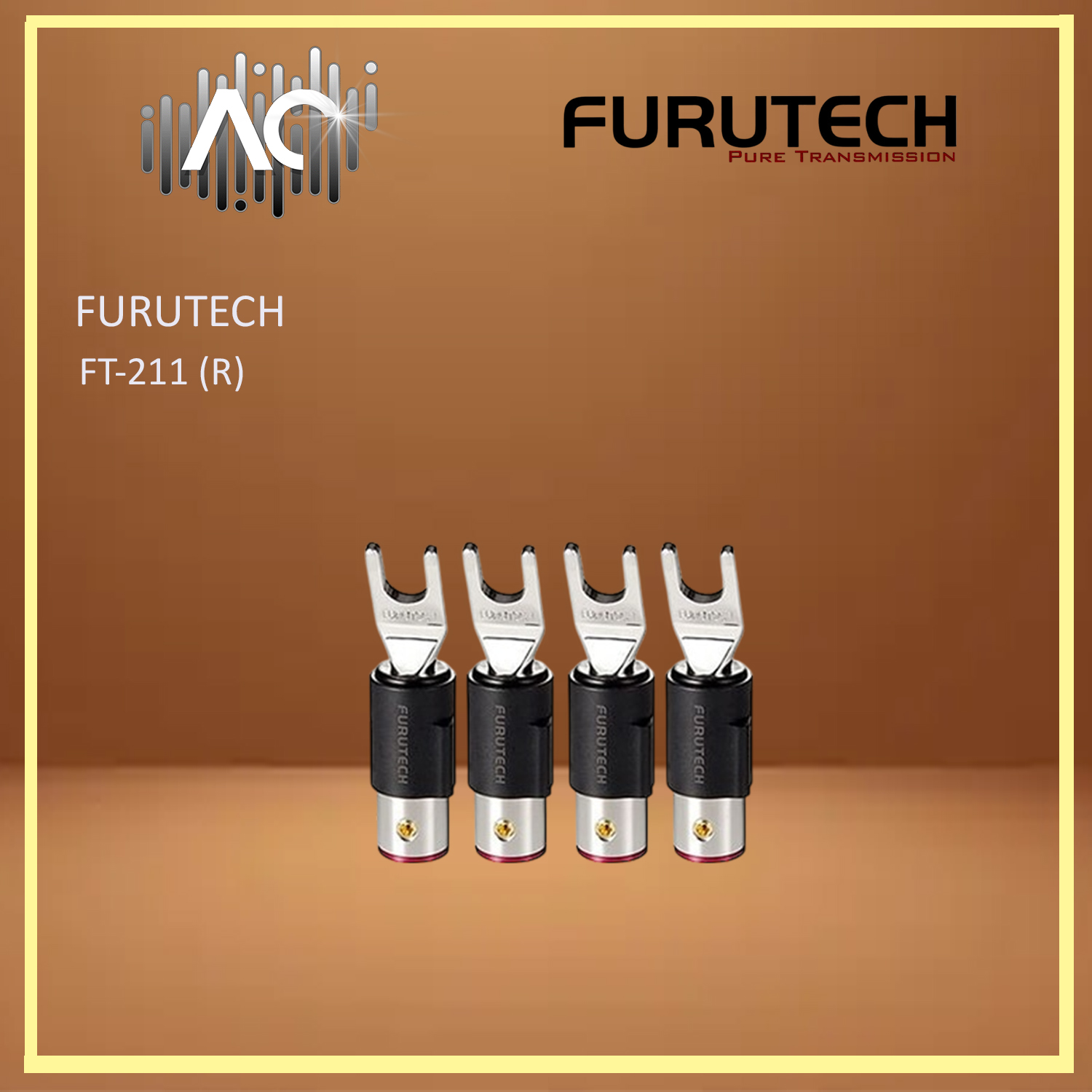 Furutech FT-211(R/G) Hi-Performance Rhodium/Gold-Plated Spade