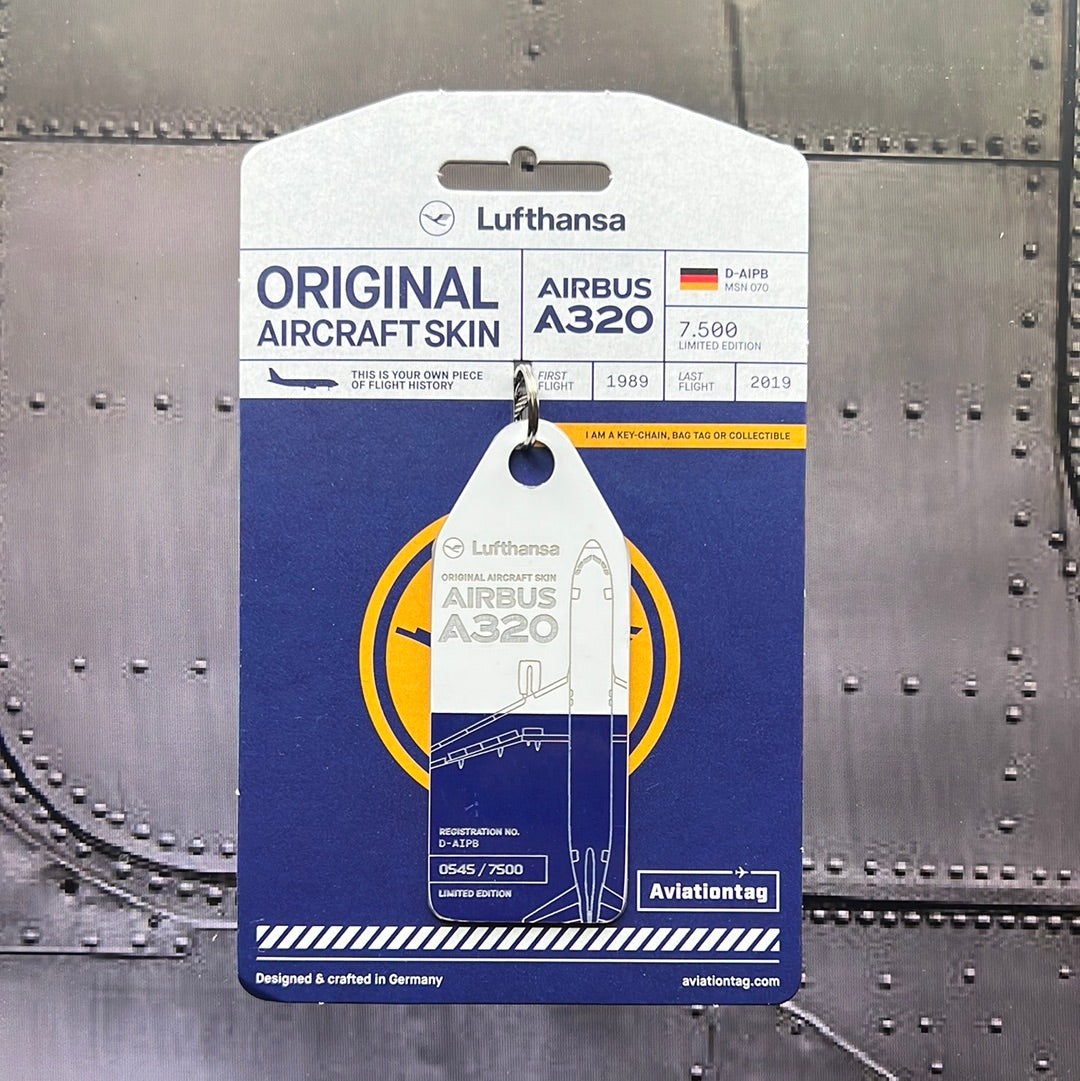 Lufthansa aviationtag A320 コンビ色 Lufthansa aviationtag A320
