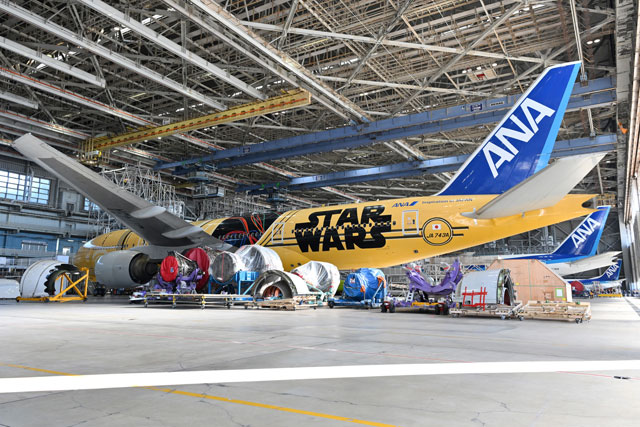 ANA C-3POジェット、整備発生で出発延期