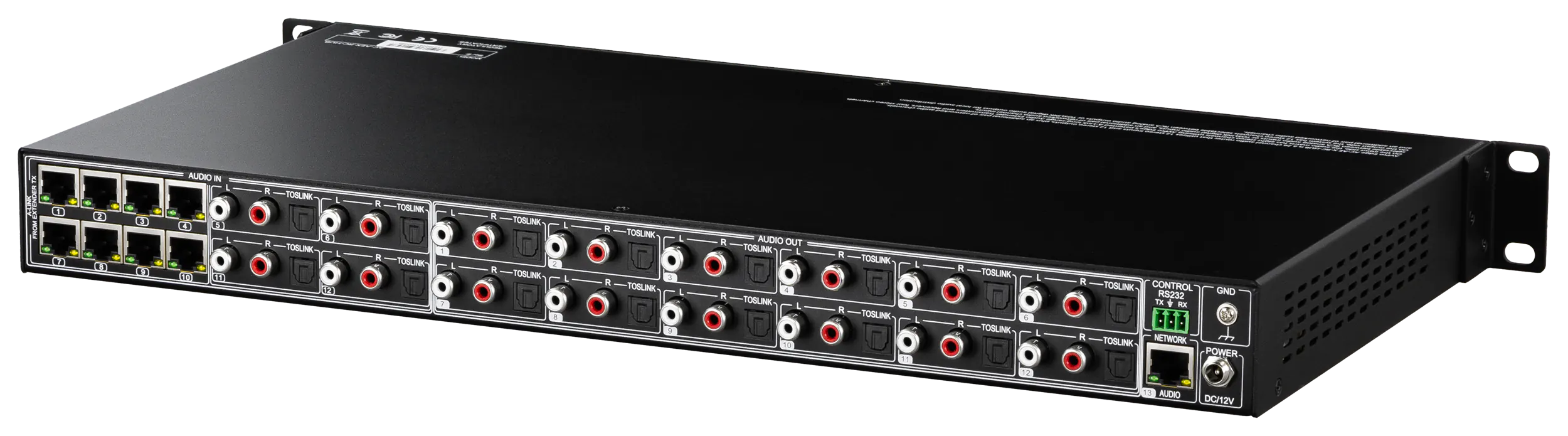 12x12 Audio-Only Matrix Switching Aggregation Hub – AVPro Global