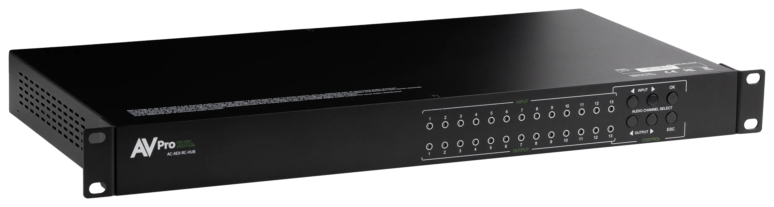 12x12 Audio-Only Matrix Switching Aggregation Hub – AVPro Global
