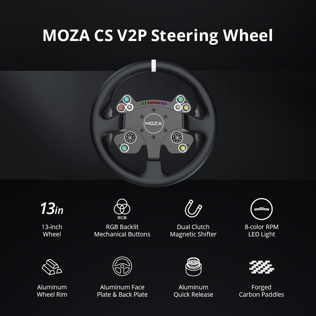 MOZA Racing CS V2p Steering Wheel – Apex Sim Racing