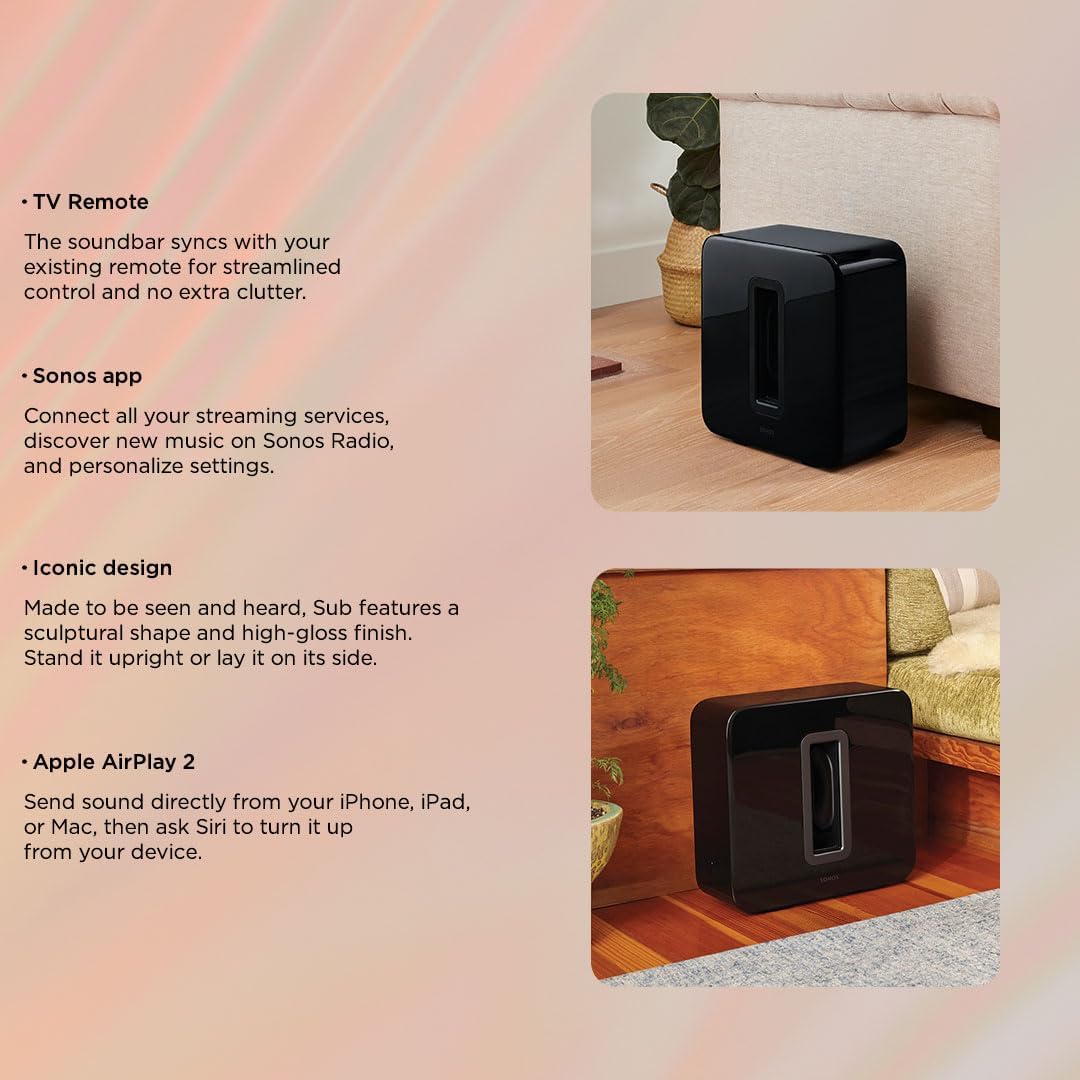 Sonos Sub (Gen 3) Wireless Subwoofer SUBG3US1BKHB – Apple Fix Pros