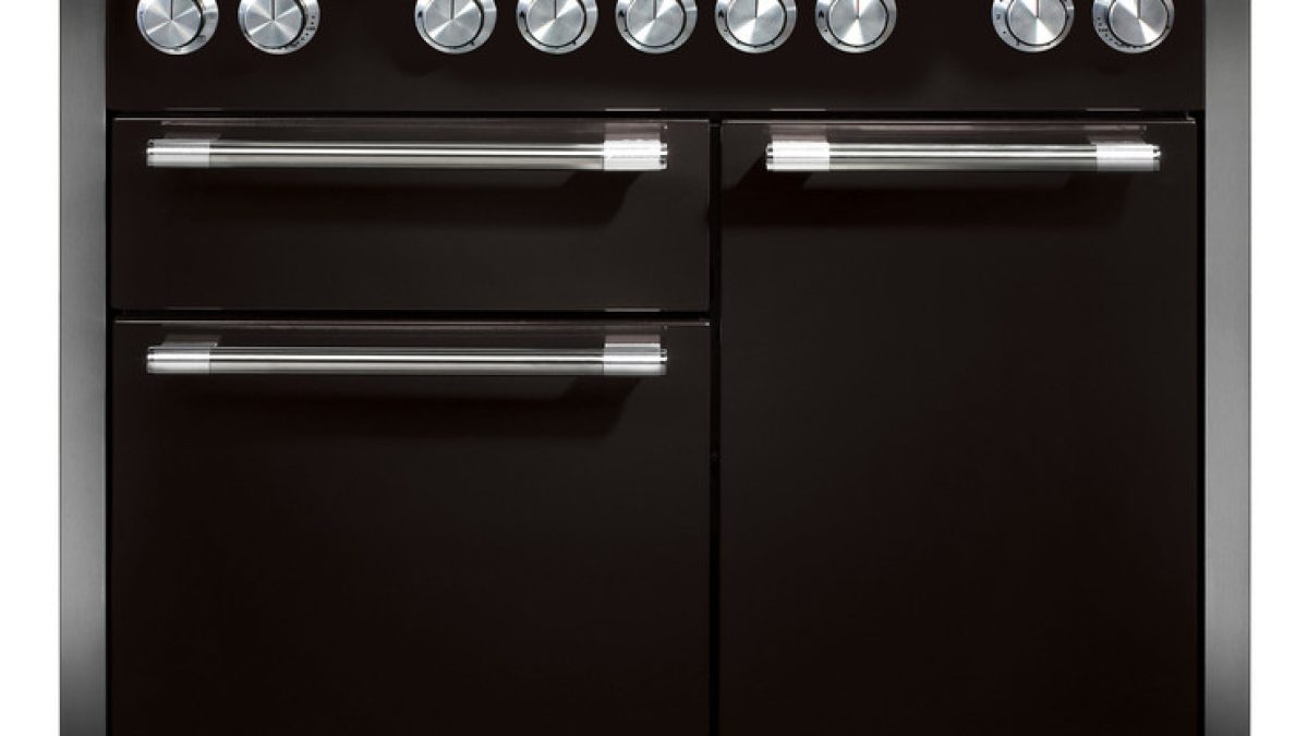 Mercury MCY1082DFAB 110cm Wide Ash Black Dual Fuel Freestanding