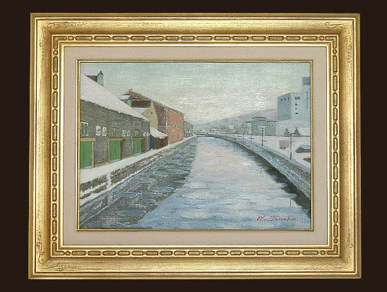 運河の橋 油絵 F8(455×380mm) 運河の橋 油絵F8(455×380mm)