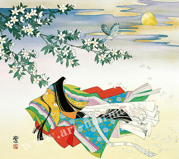 色紙(102)JARKET173735 東聖観による源氏物語の色紙☆ 色紙(102