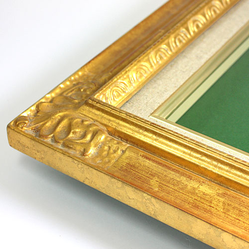 神戸文子 油彩画 ゴールドフレーム 約A4サイズ 神戸文子 油彩画