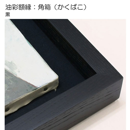 油彩額縁：角箱 黒（アクリル）13mmネジ付 | マルニ額縁画材店