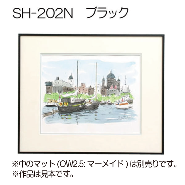 デッサン額縁：SH-202N（SL-202N） K.ブラック（アクリル）既製品
