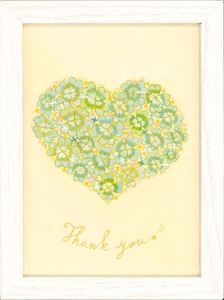 幸せの四つ葉のクローバーハート型」 by 夏のかおり｜Artmeter｜暮らし