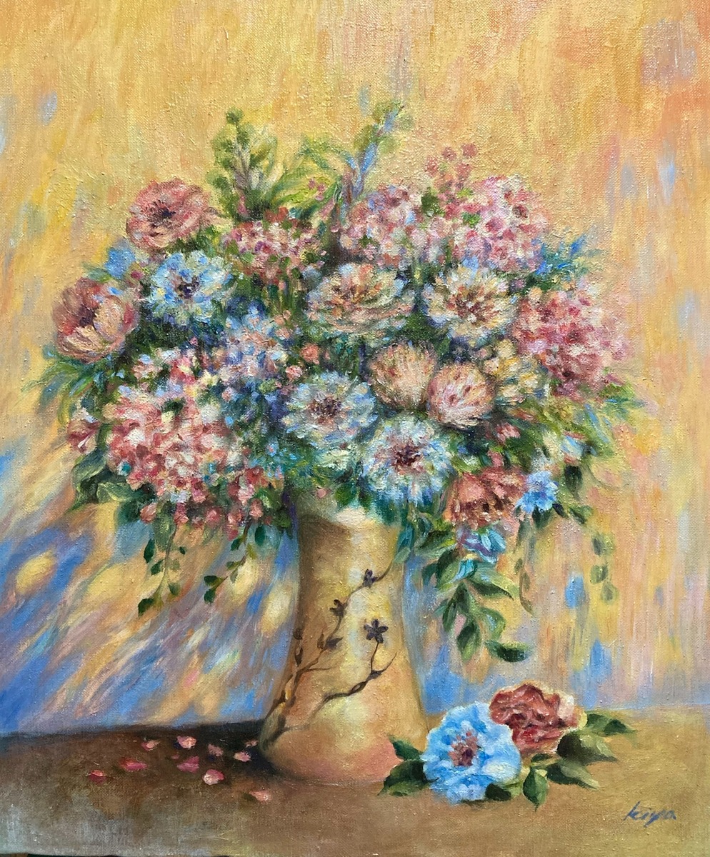 黄色い壁と花瓶」 by KIYA｜Artmeter｜暮らしを彩るアートが、きっと