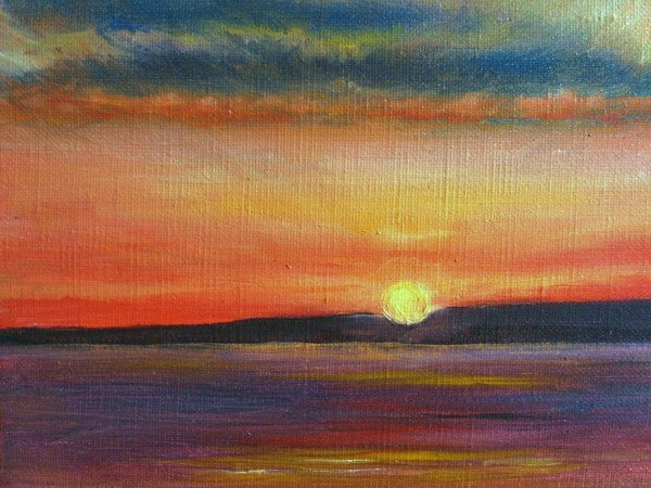 夕焼けの海」 by MARIKO｜Artmeter｜暮らしを彩るアートが、きっと見つかる