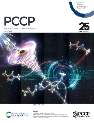 論文雑誌「Physical Chemistry Chemical Physics」のカバーピクチャー