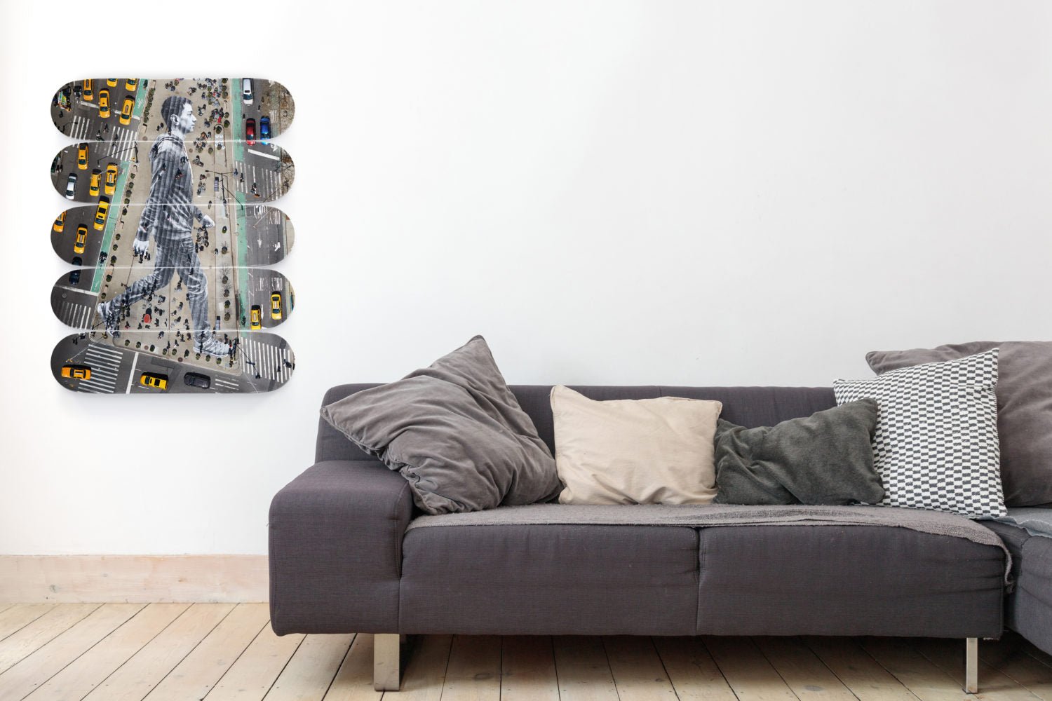 JR: Artworks for sale - Migrants, walking New York city. New York