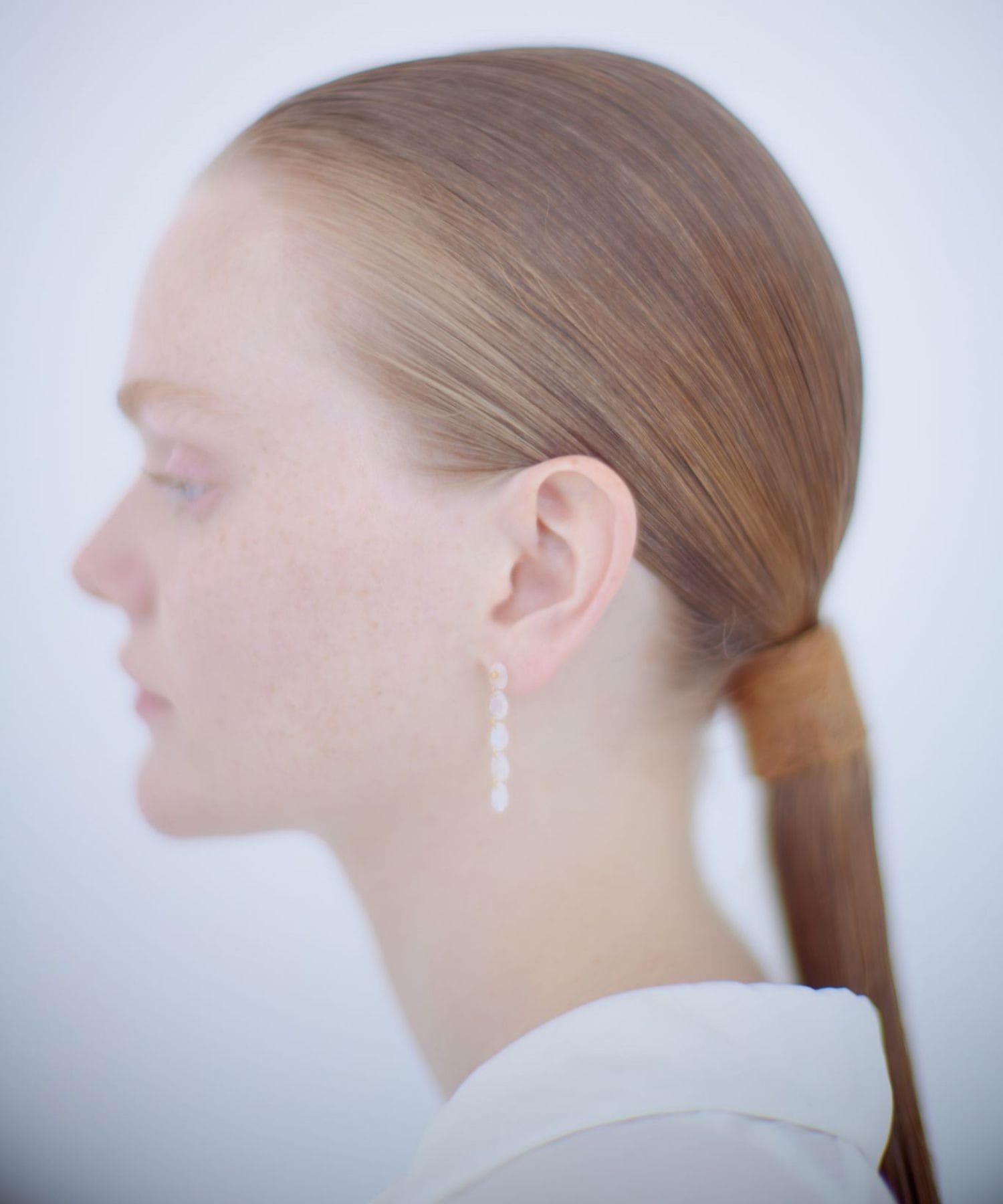 eden] green amethyst tear drops pierced earring｜ARTIDA OUD（アル