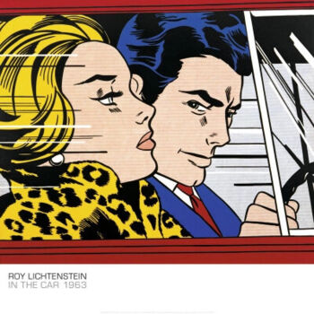 Roy Lichtenstein Driving In The Car Art , 製版 Roy Lichtenstein