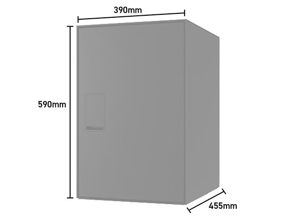 KS-TL05RAC-P455-BK 宅配ボックス Nasta Box LIGHT ブラック（サイズ