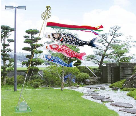 鯉のぼり（スタンドセット1.5m ナイロン鯉）【室外用】 - 大工道具