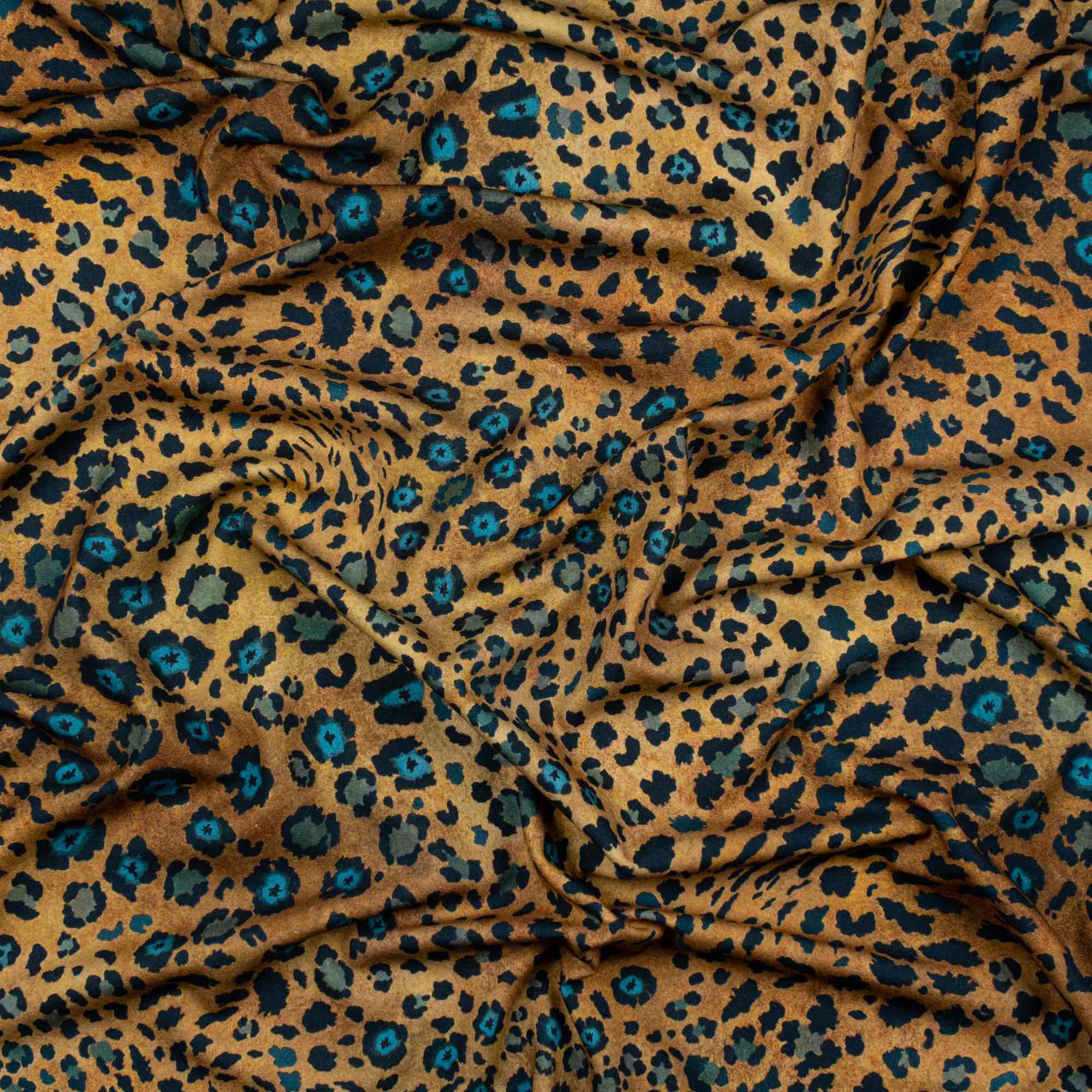 Ardmore Safari Spot Midnight Linen Fabric - Luxury African Décor
