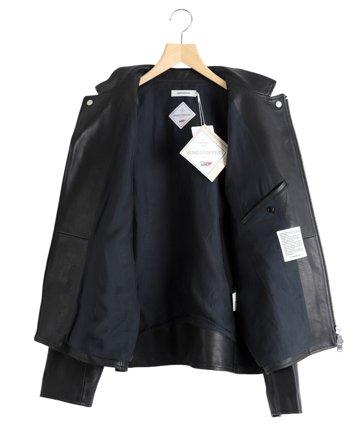RIDER BLOUSON COW LEATHER WITH WINDSTOPPER | nonnative(ノン