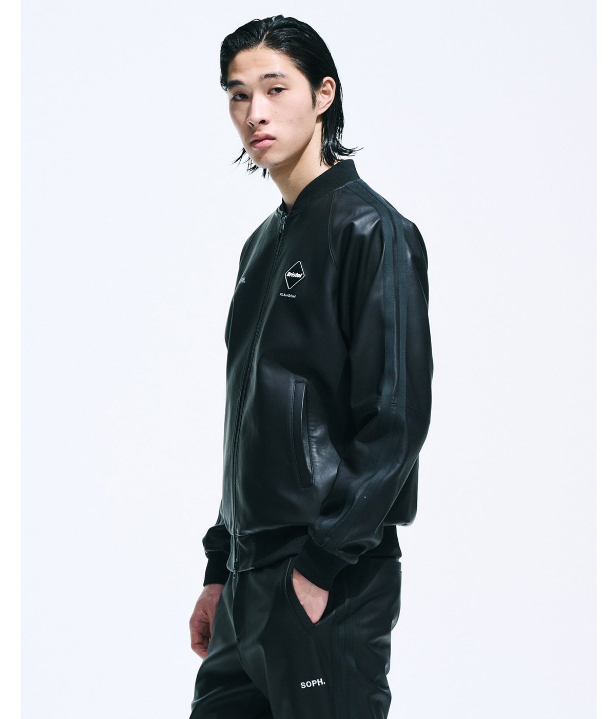 LEATHER TRACK JACKET | F.C.Real Bristol(エフシーレアルブリストル