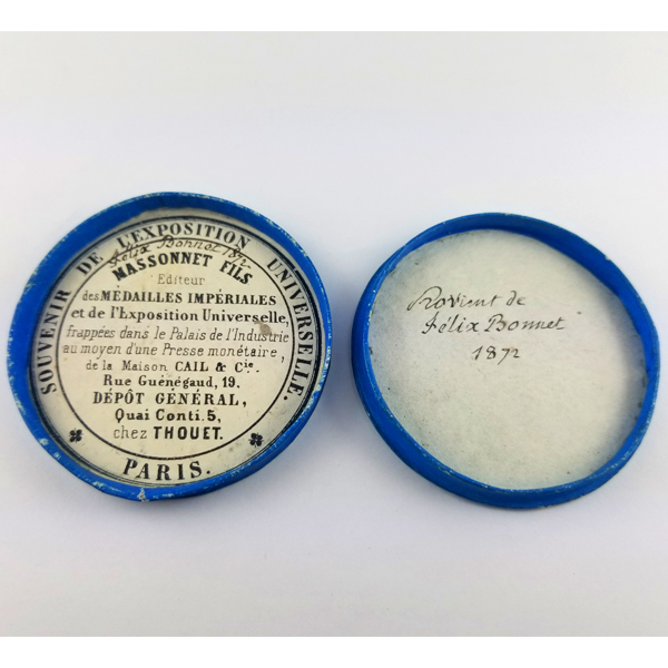 フランス パリ万国博覧会 1855年 銀メッキ錫メダル PCGS SP65 | ARK