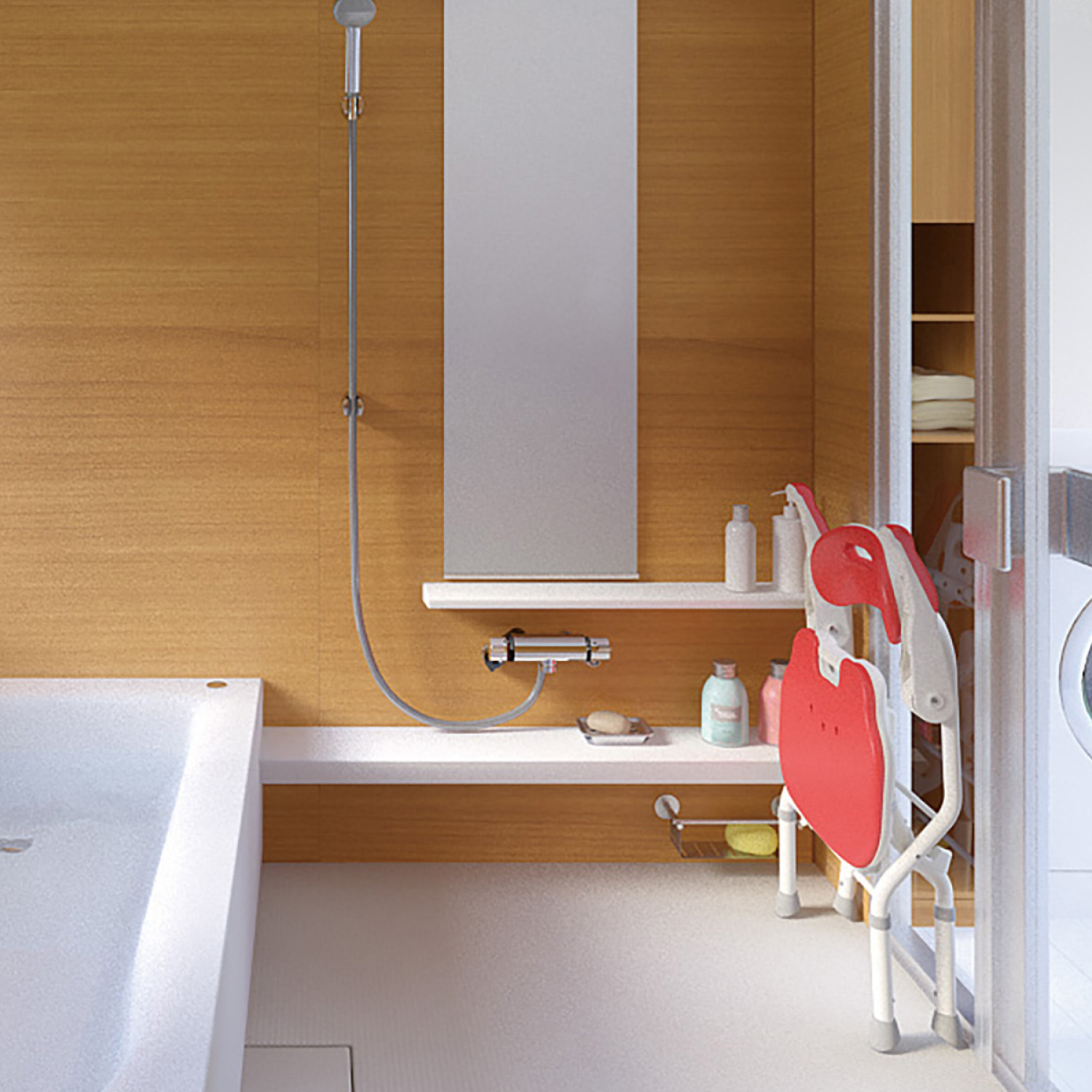 折りたたみシャワーベンチ FSフィット | 【安寿】の介護用品 | アロン化成