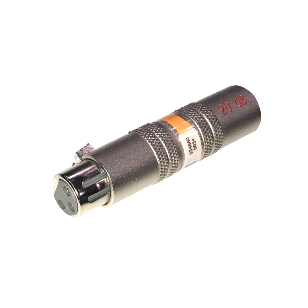 アッテネーター（キャノン） 20dBの製品詳細｜映像音響テクニカル