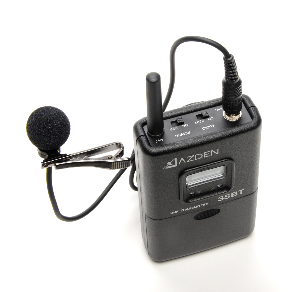 35BT Belt-Pack Transmitter with Lavalier Mic - Azden
