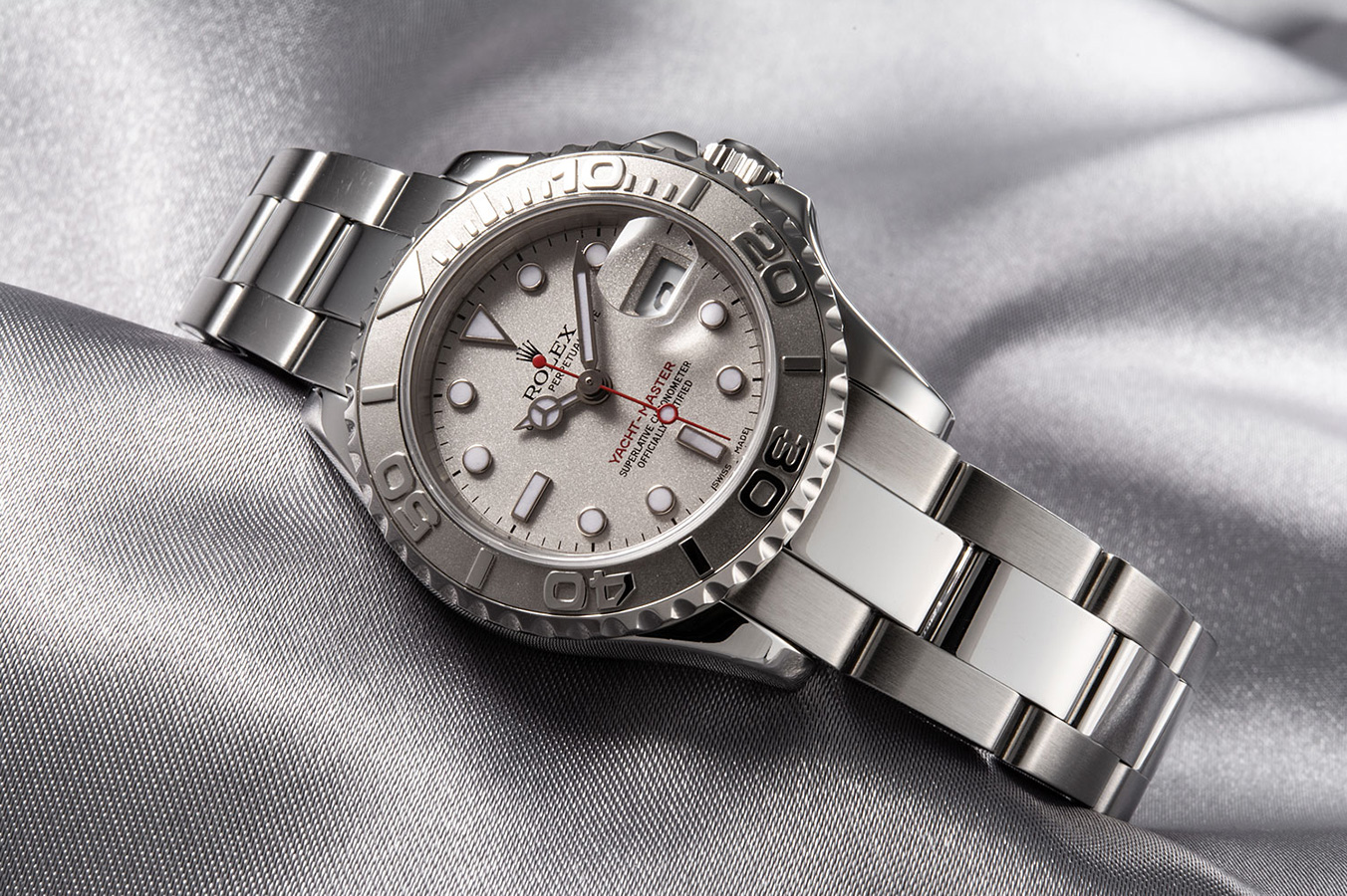 ロレックス ヨットマスター ロレジウム Ref.169622 プラチナベゼル