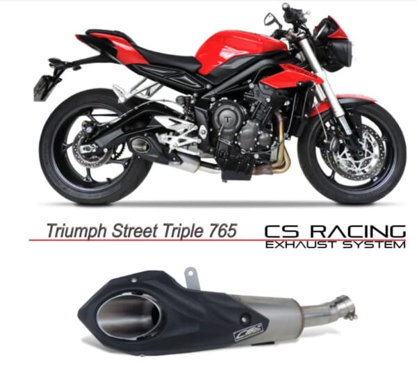 ストリートトリプル765用 迫力あるサイド出しマフラー！｜AxxL
