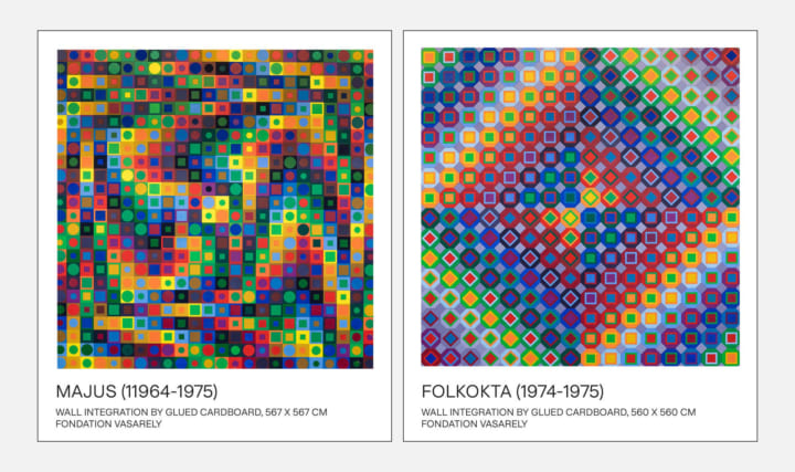 ヴィクトル・ヴァザルリのNFTアート作品 イギリスの百貨店で発売