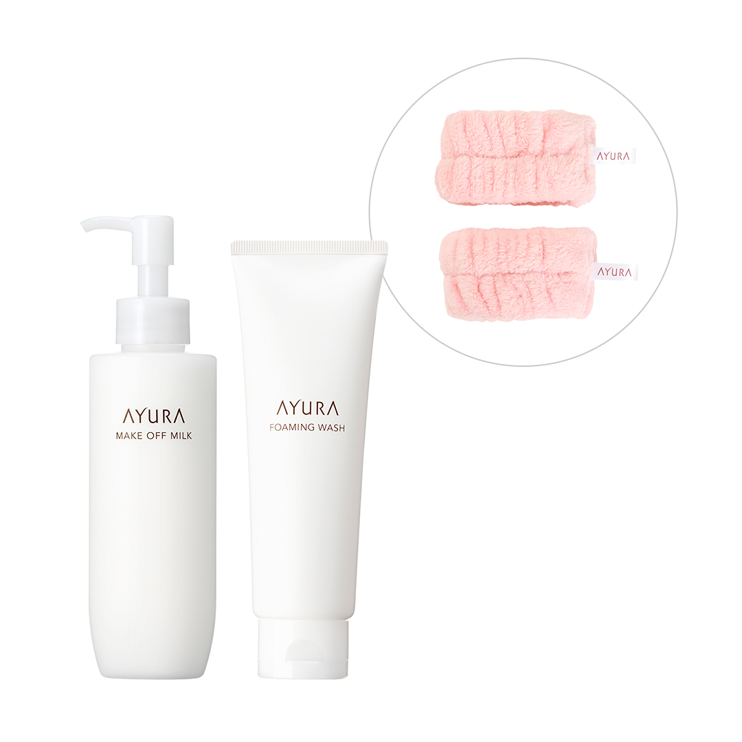メイクオフ＆洗顔キット（ミルク） | 商品一覧 | アユーラ公式サイト