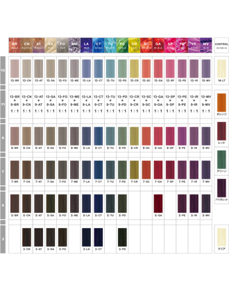 カラーチャートから購入する】ナプラ ナシード クイックカラーの業務用