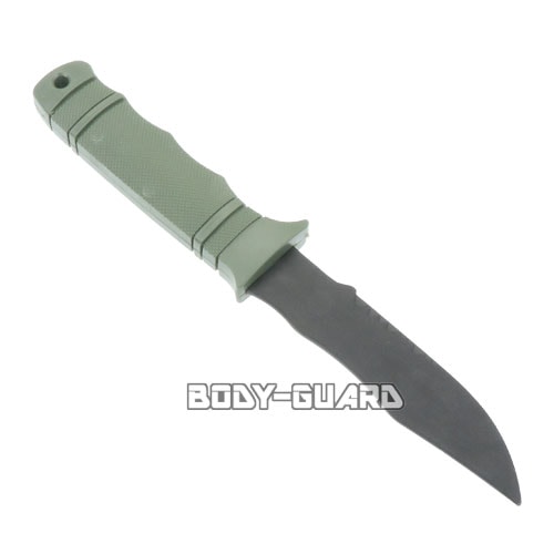 ラバー製 トレーニングナイフ タイプ3 カーキ