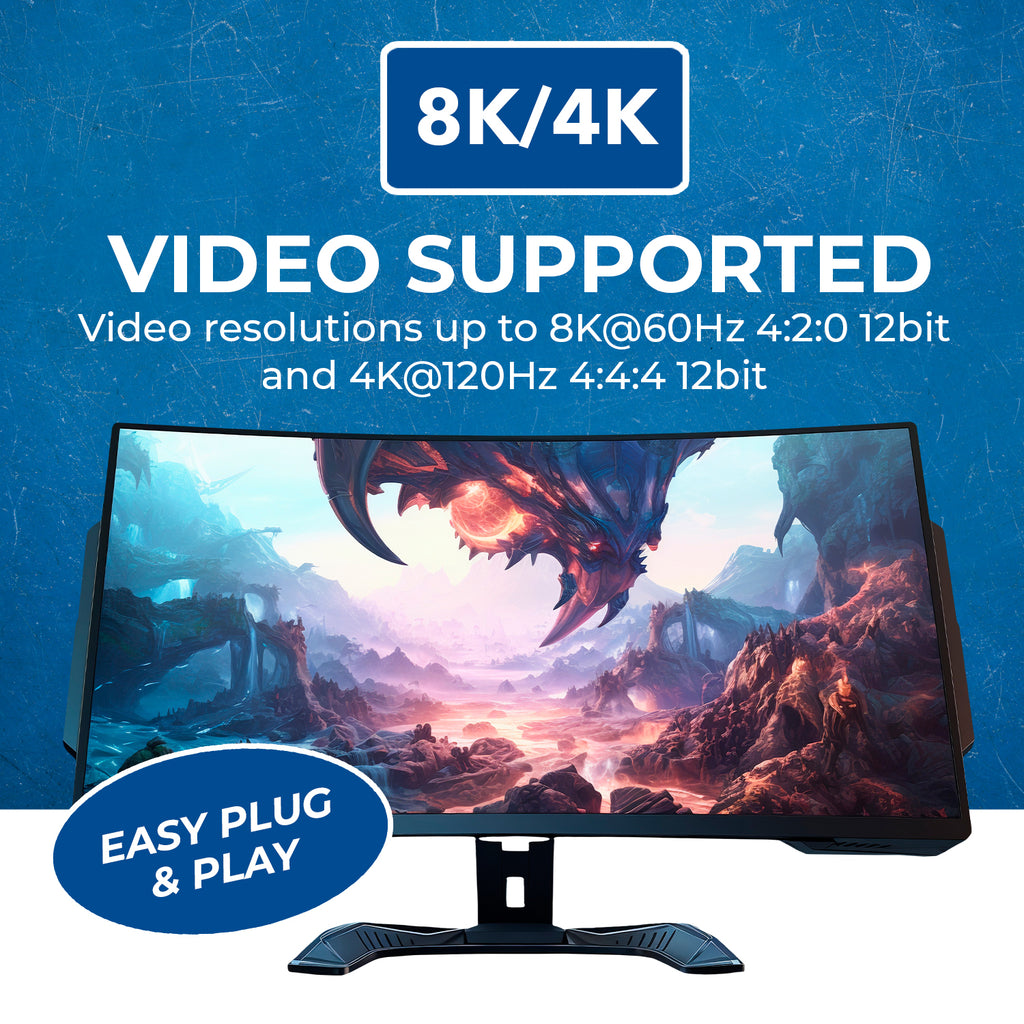 OREI 8K Audio Extractor with ARC/eARC output for Dolby Atmos and DTS: