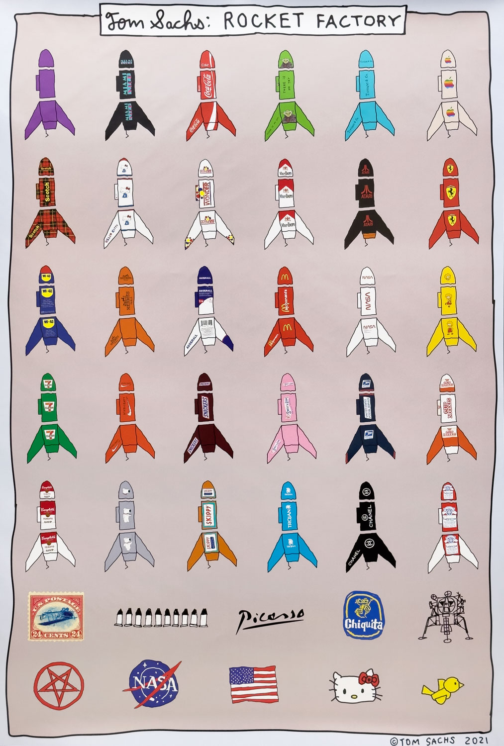 Tom Sachs: Rocket Factory Poster Poster / Tom Sachs | 小宮山書店