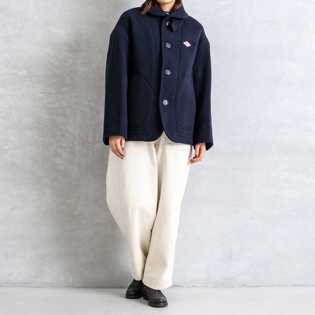 DANTON ダントン ウールパイル ラウンドカラージャケット｜BORN FREE