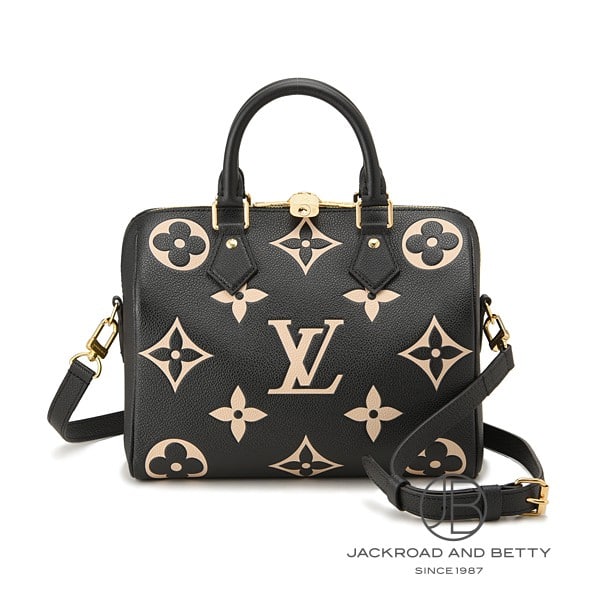 スピーディ・バンドリエール 25 モノグラム アンプラント ブラック