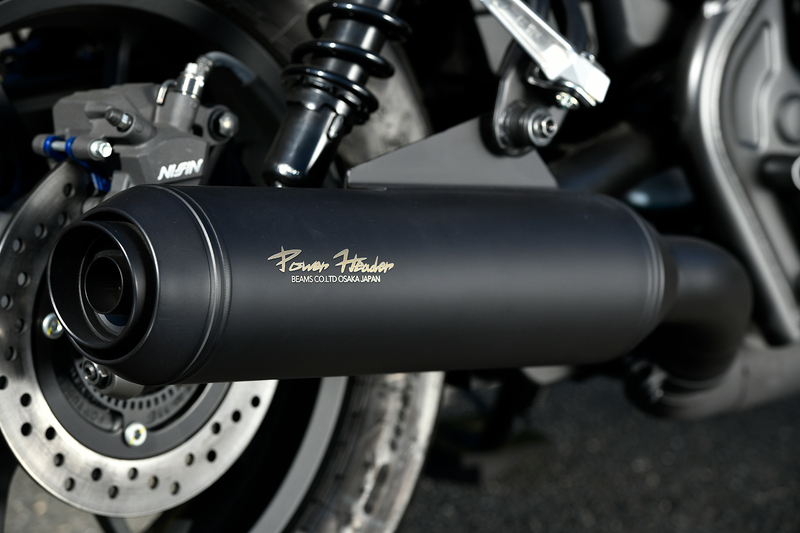 パワーヘッダー S マットブラック スリップオン：レブル250：政府認証