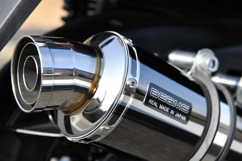 R-EVO スーパーメタルブラック フルエキゾースト：JOG125：政府認証